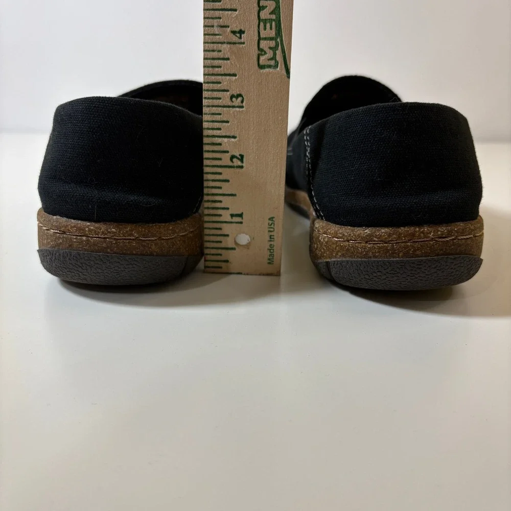 Earth Origins Womens Essential Erica Shoes 8 Black Suede Slip On Loafers Comfort